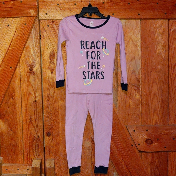 Girls Size 4T Reach For The Stars Pajama Set